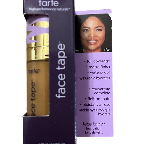 Tarte Face Tape Vegan Foundation in 53G - Deep Golden  - NRFB - Picture 2 of 5